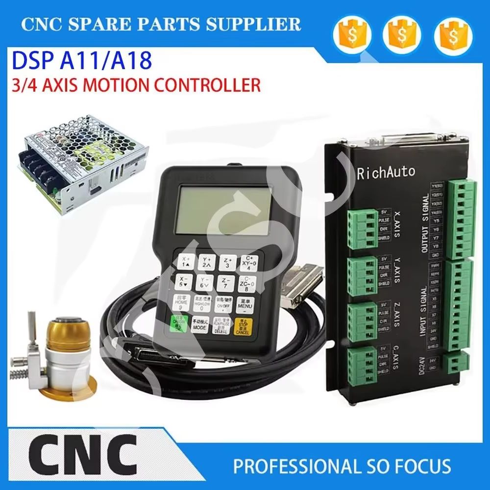 Richauto A11 Dsp Controller 3 Axis - Controlador de movimento de máquina-ferramenta CNC