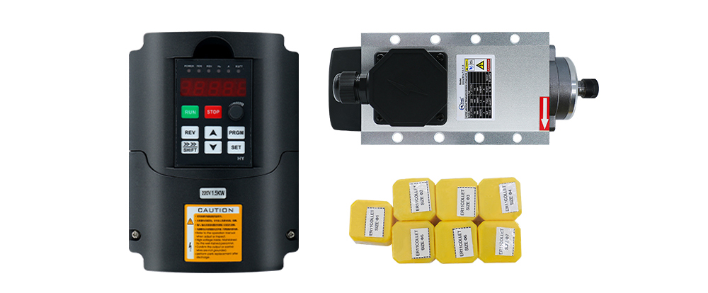 Hltnc 1.5kw flash refrigerado  - Air Cooled 1.5Kw Spindle Motor Inverter 110V avaliação e preço