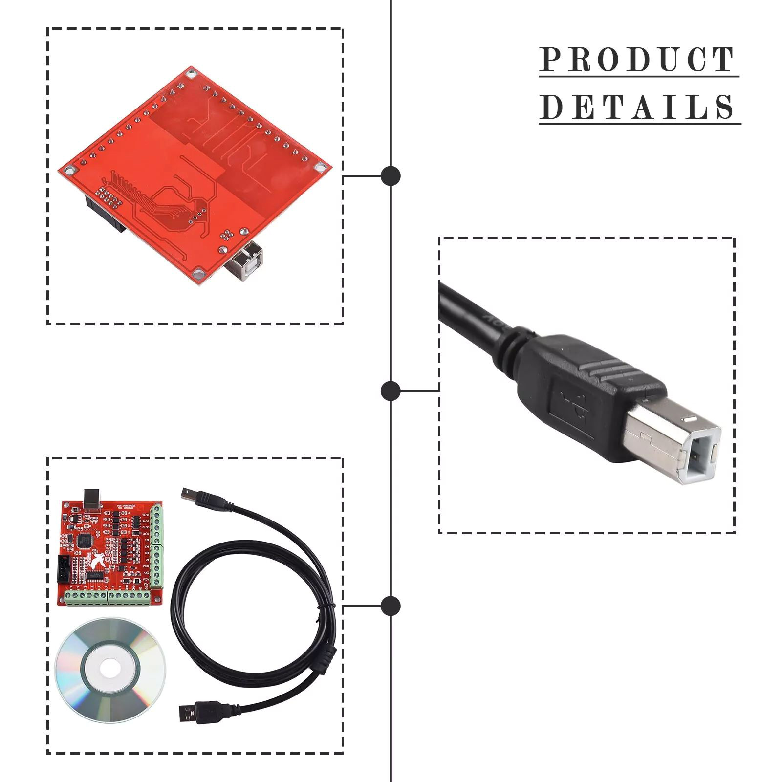 Placa de Controle de Movimento - Mach3 Usb Cnc Controller 4 Axis 100Khz avaliação e preço