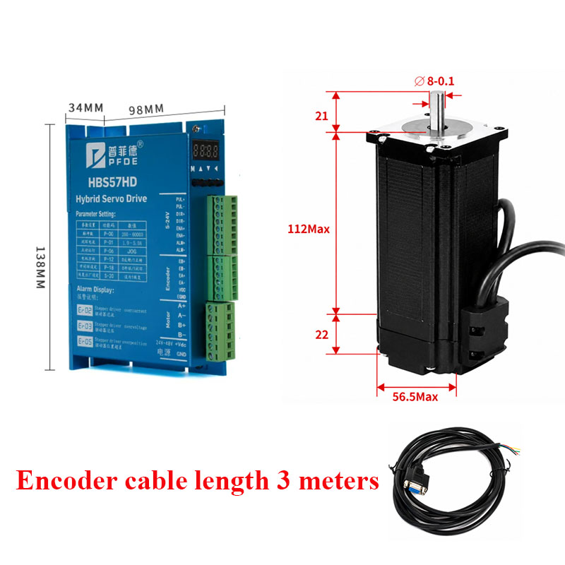 Motor de Passo Nema23 de Circu - Nema 23 Closed Loop Stepper Motor Driver Kit avaliação e preço